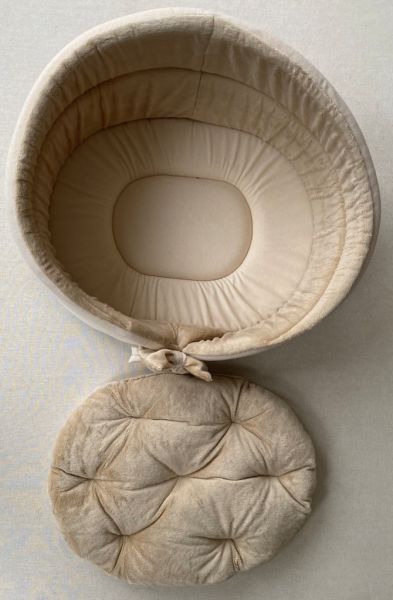Bettchen- Spar Luxus creme / Mikrofaser honig mit Kissen Nr.1